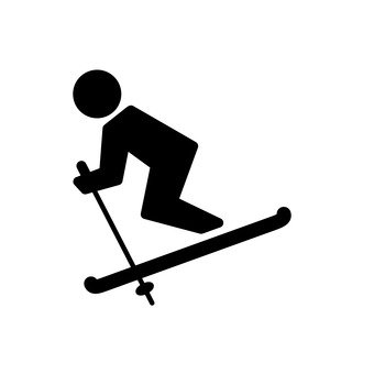 免费矢量剪贴画类似的滑雪的插图材料