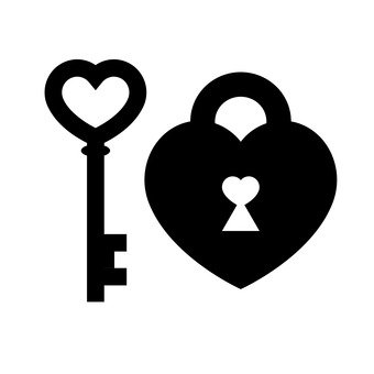 Free Cliparts : Heart mark keyhole pink Tiny - 62539 | illustAC