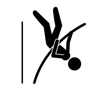 running pole high jump