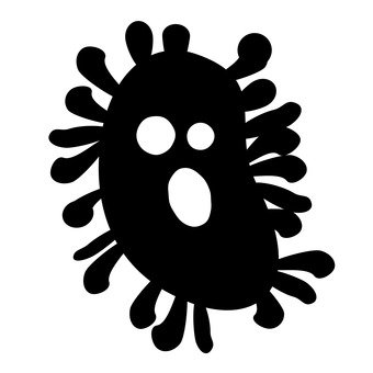 免费剪影:图标, 一个例证, 流感病毒, 流感嗜血杆菌, 病毒 - 133551