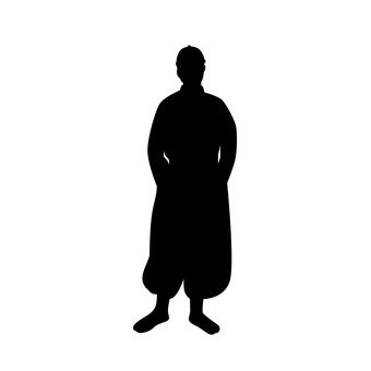 免费的剪影矢量:高空作业 图标 一个例证 侧影 裤子 - 139015