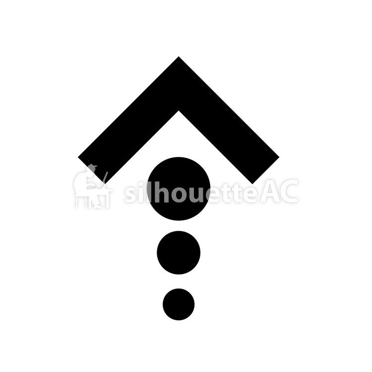 上矢印 Free Silhouette Vector Silhouetteac