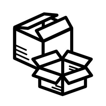 免费的剪贴画:一个纸箱 行李 送货上门 纸板 丹箱 - 929826 |illustac
