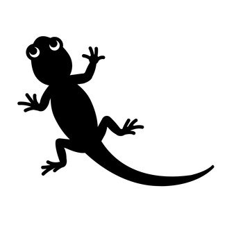 free vector silhouettes of 壁虎 | silhouetteac