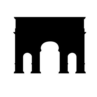 免费的剪影矢量:巴黎 图标 图片 一个例证 侧影 - 131695 |silhouette