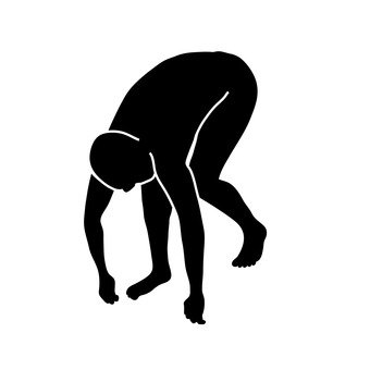 免费的剪影矢量:运动员 一个例证 侧影 启动 运动 - 104776